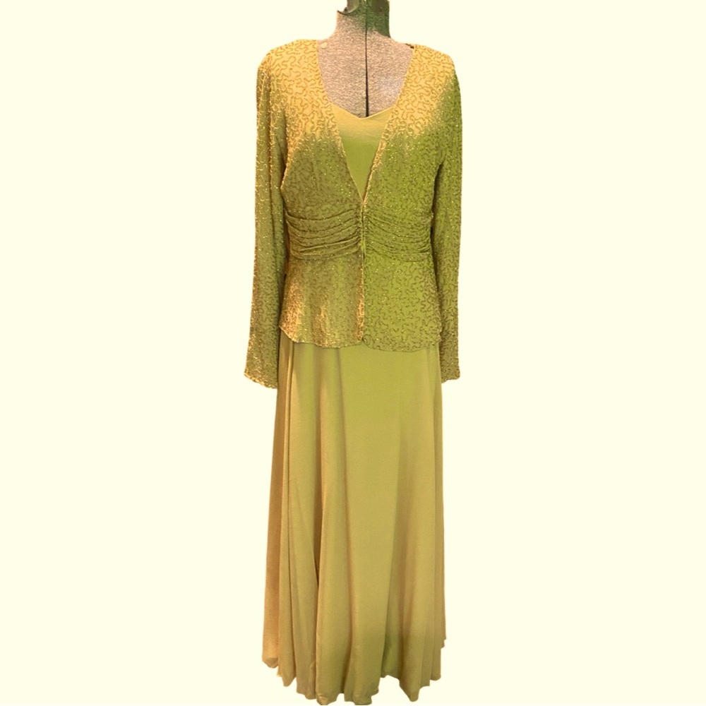 2 piece beaded evening dress. NWT